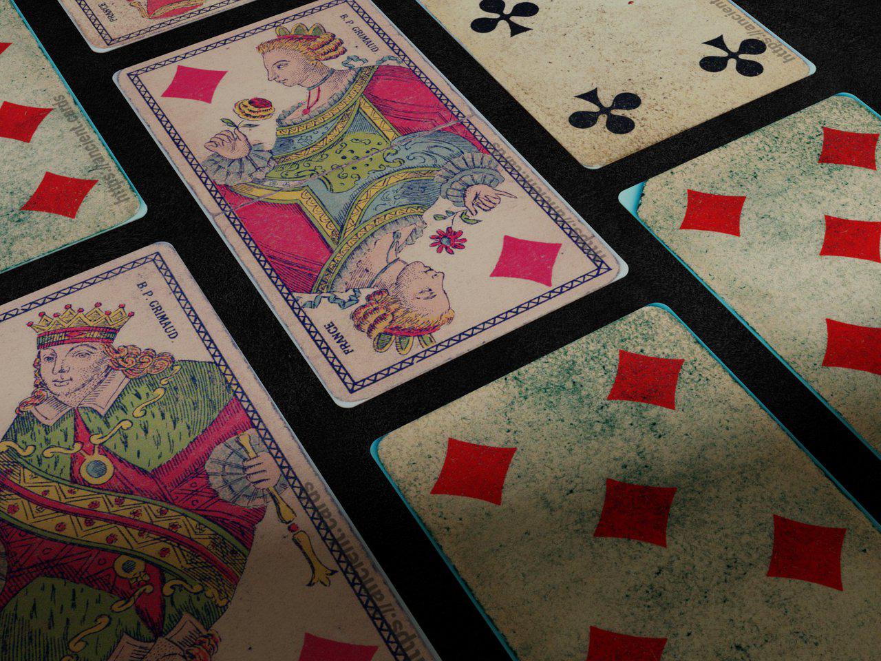 Ancien Jeu De Tarot Grimaud - Cartes à Jouer Philatélie Timbre - Occasion
